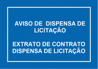 Extrato de Dispensa de Licitação