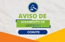 Aviso de adiamento de licitação - carta convite 001/2023