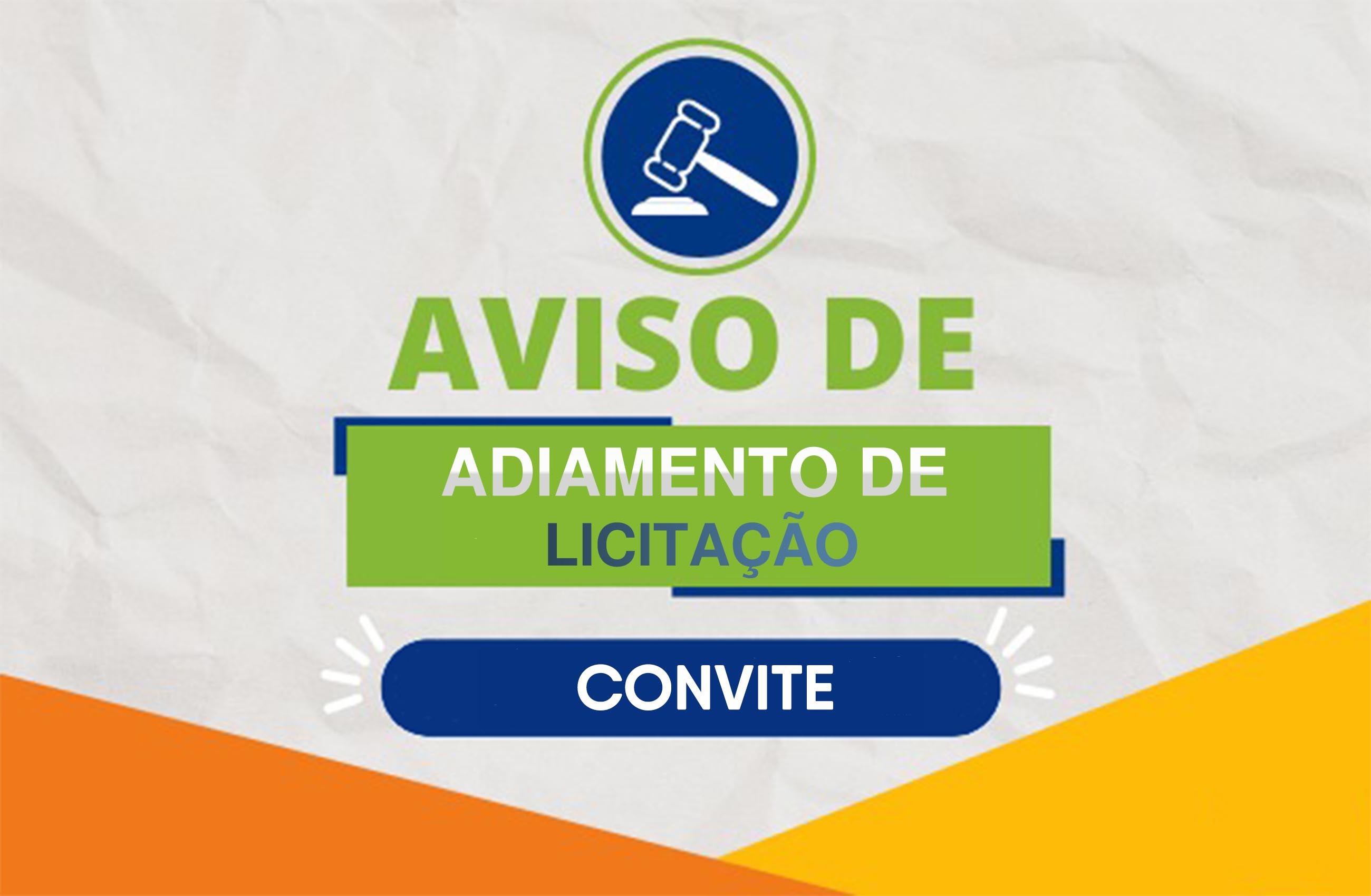 Aviso de adiamento de licitação - carta convite 001/2023