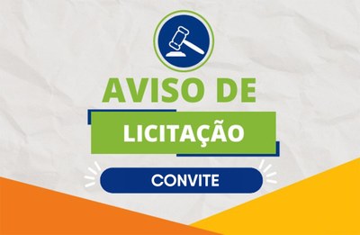 Aviso de Licitação - Convite 001/2023 Reforma e ampliação da Câmara Municipal