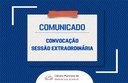 Convocação sessões extraordinárias 01 e 02/2023