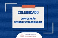 Convocação sessões extraordinárias 01 e 02/2023