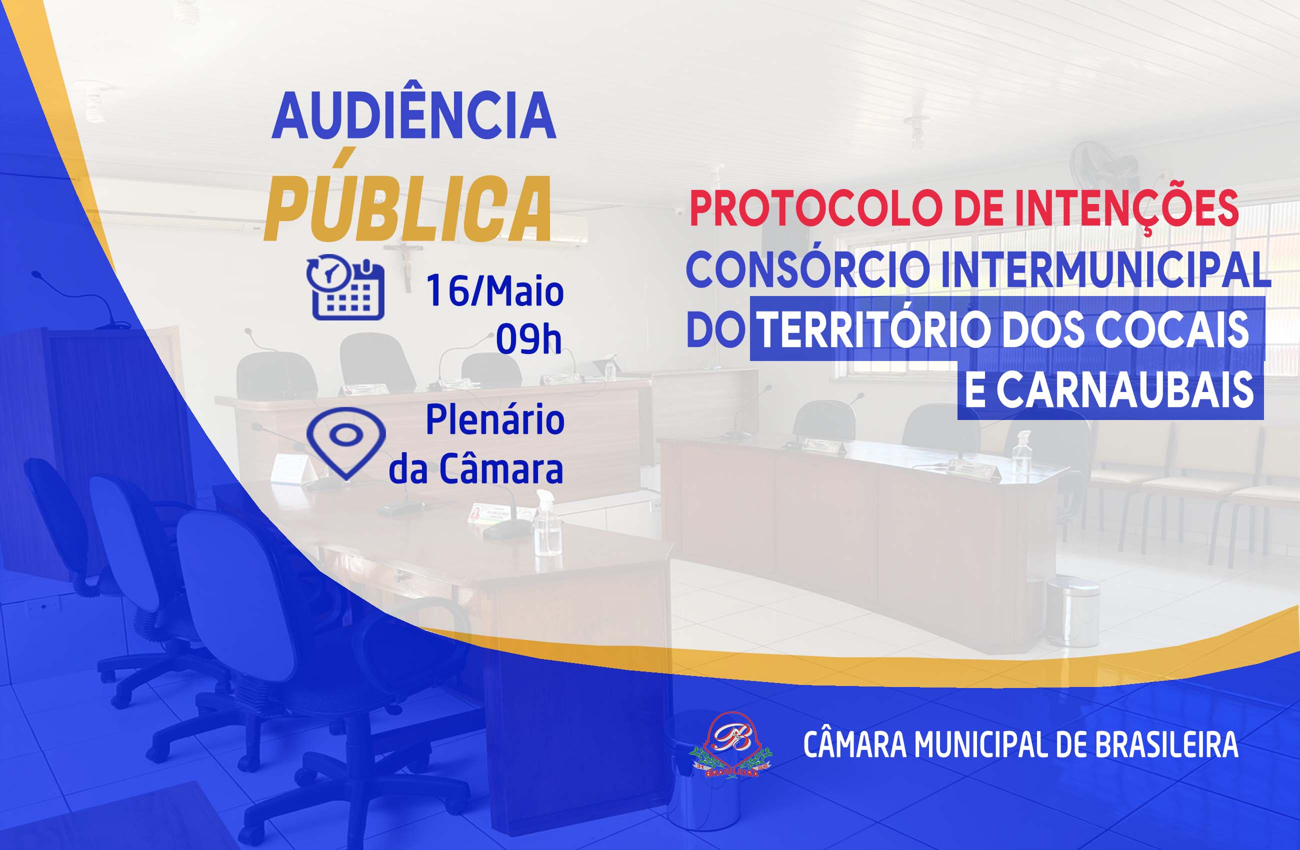 Presidente convoca audiência pública para debater sobre o consórcio intermunicipal do território dos Cocais e Carnaubais